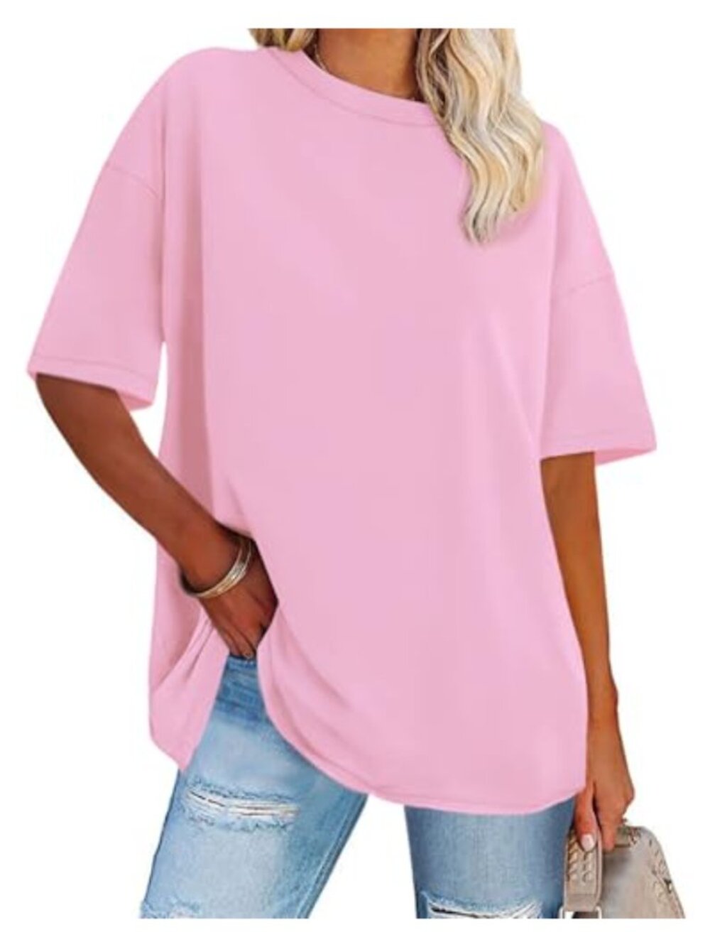 Oversized T-Shirt Short Sleeve Boyfriend Graphic Tee Summer Top